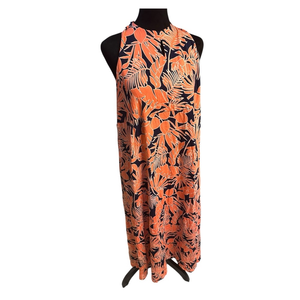 Lands’ End Women’s Halter Open-Back Resort Dress – New with Tags, Size L